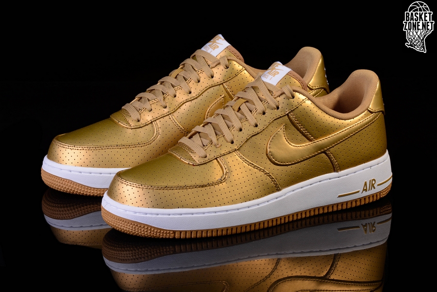 nike air force 107 gold