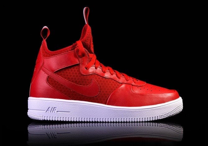 NIKE AIR FORCE 1 ULTRAFORCE MID GYM RED 