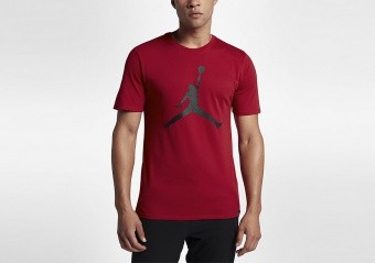 NIKE AIR JORDAN SPORTSWEAR BRAND 6 TEE GYM RED