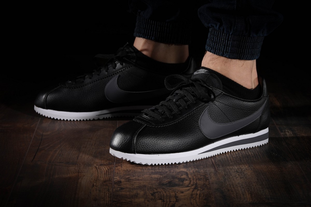 NIKE CLASSIC CORTEZ LEATHER BLACK