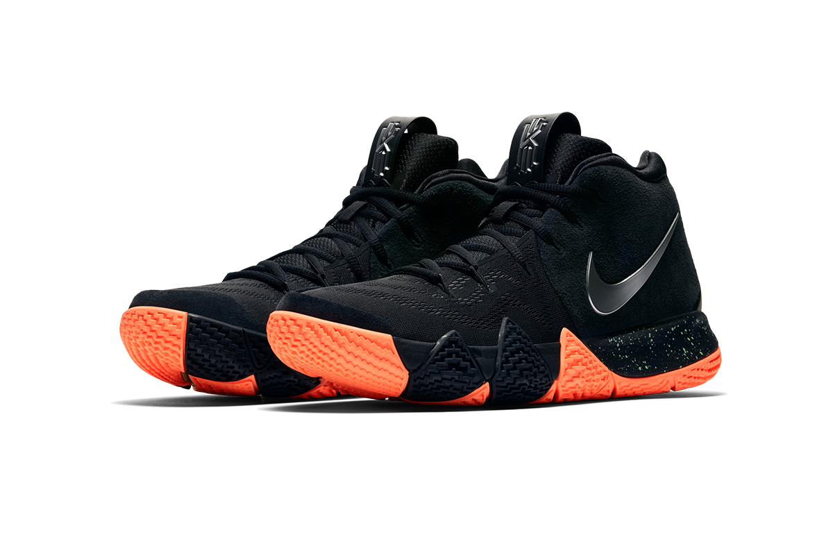 NIKE KYRIE 4 BLACK SILVER ORANGE