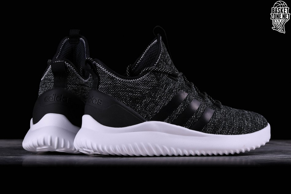 adidas cloudfoam ultimate black and white