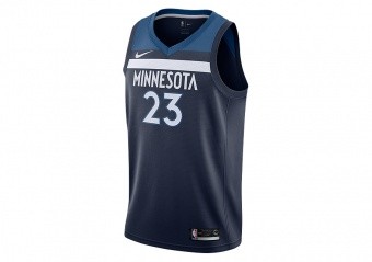 NIKE NBA MINNESOTA TIMBERWOLVES JIMMY BUTLER ROAD SWINGMAN JERSEY COLLEGE NAVY