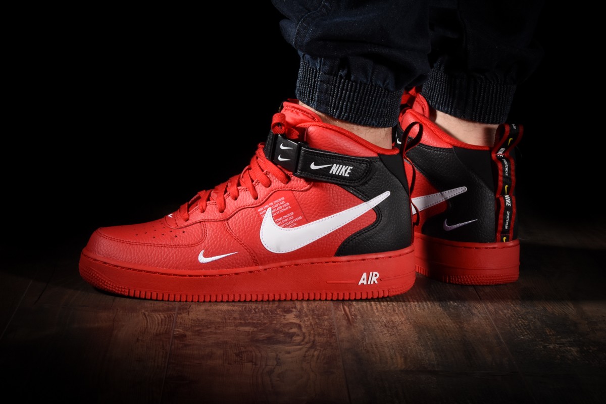 nike air force mid utility red