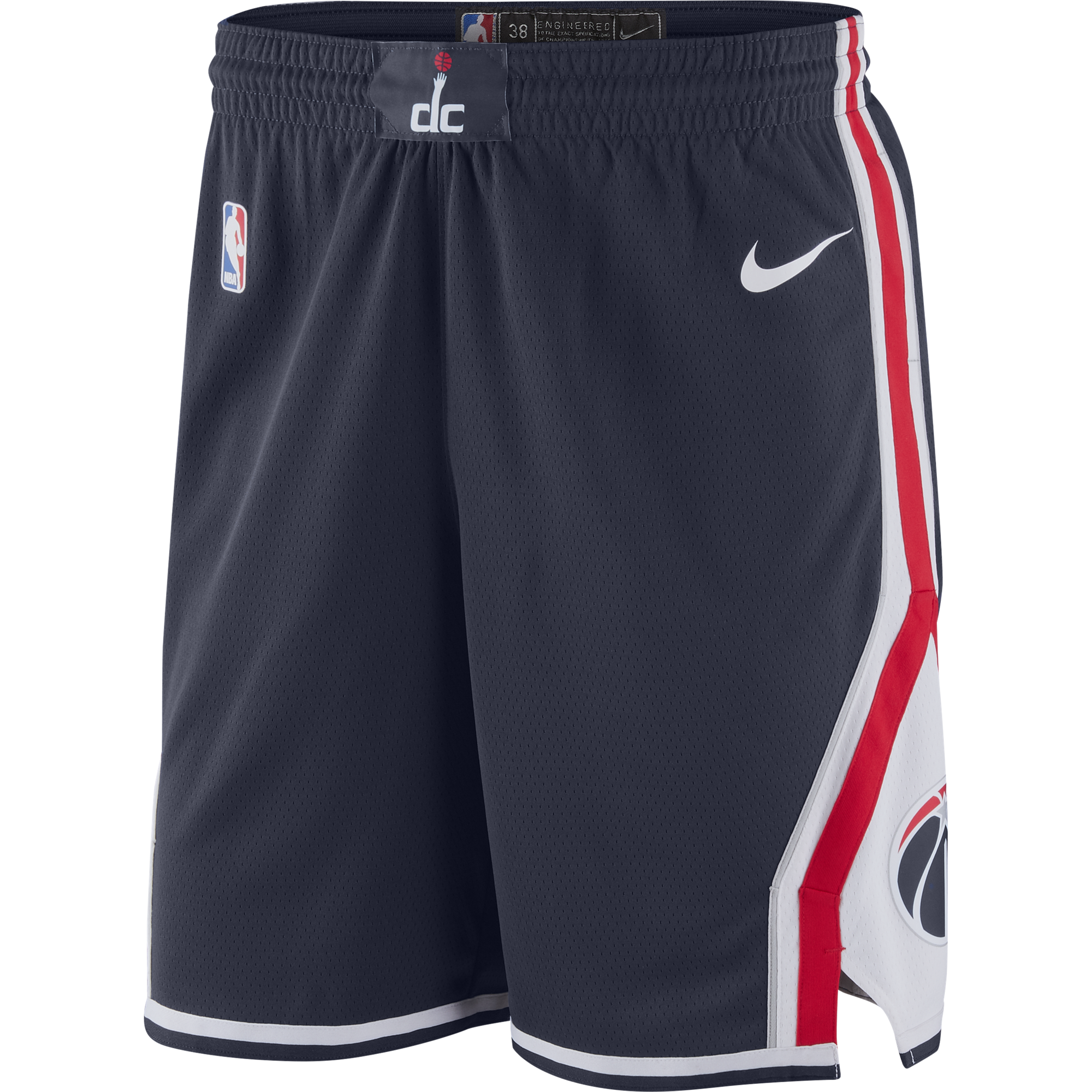 NIKE NBA WASHINGTON WIZARDS SWINGMAN SHORTS COLLEGE NAVY