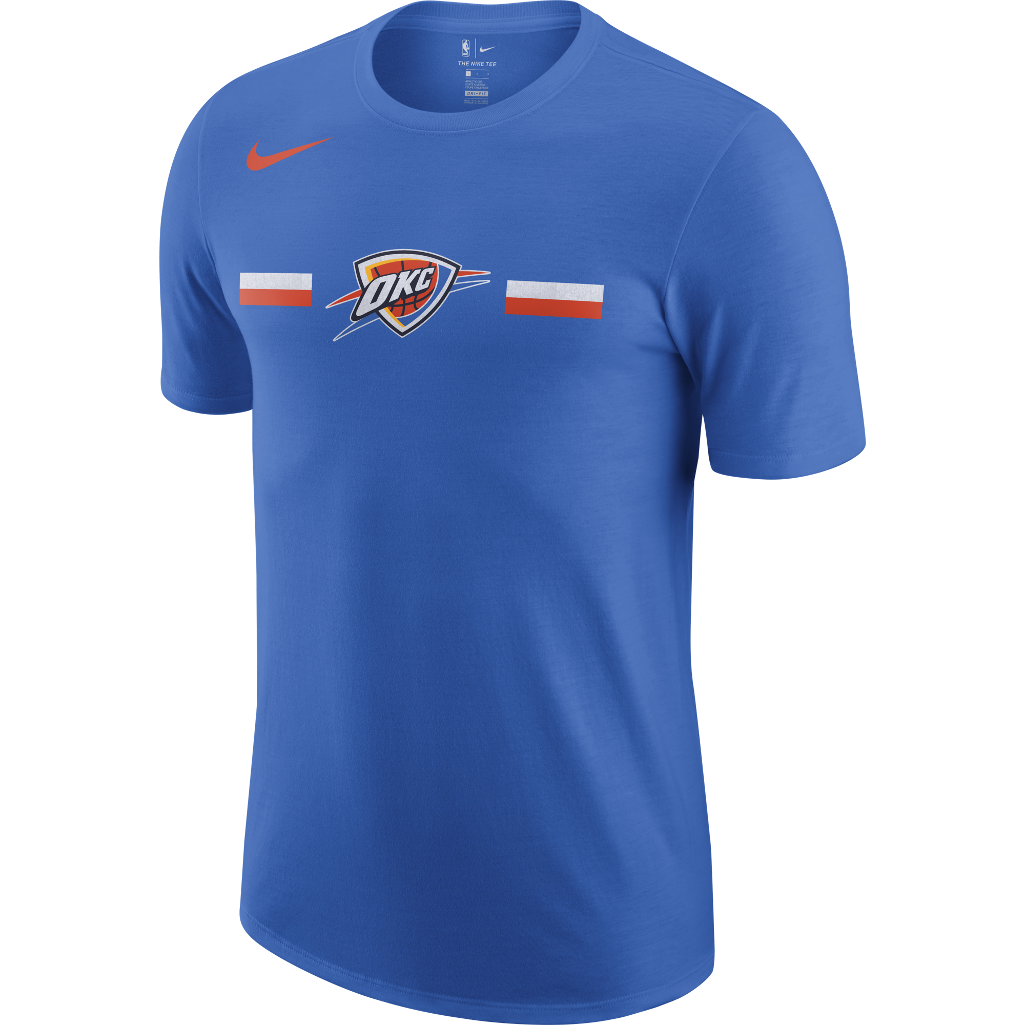 NIKE NBA OKLAHOMA CITY THUNDER LOGO DRY TEE SIGNAL BLUE