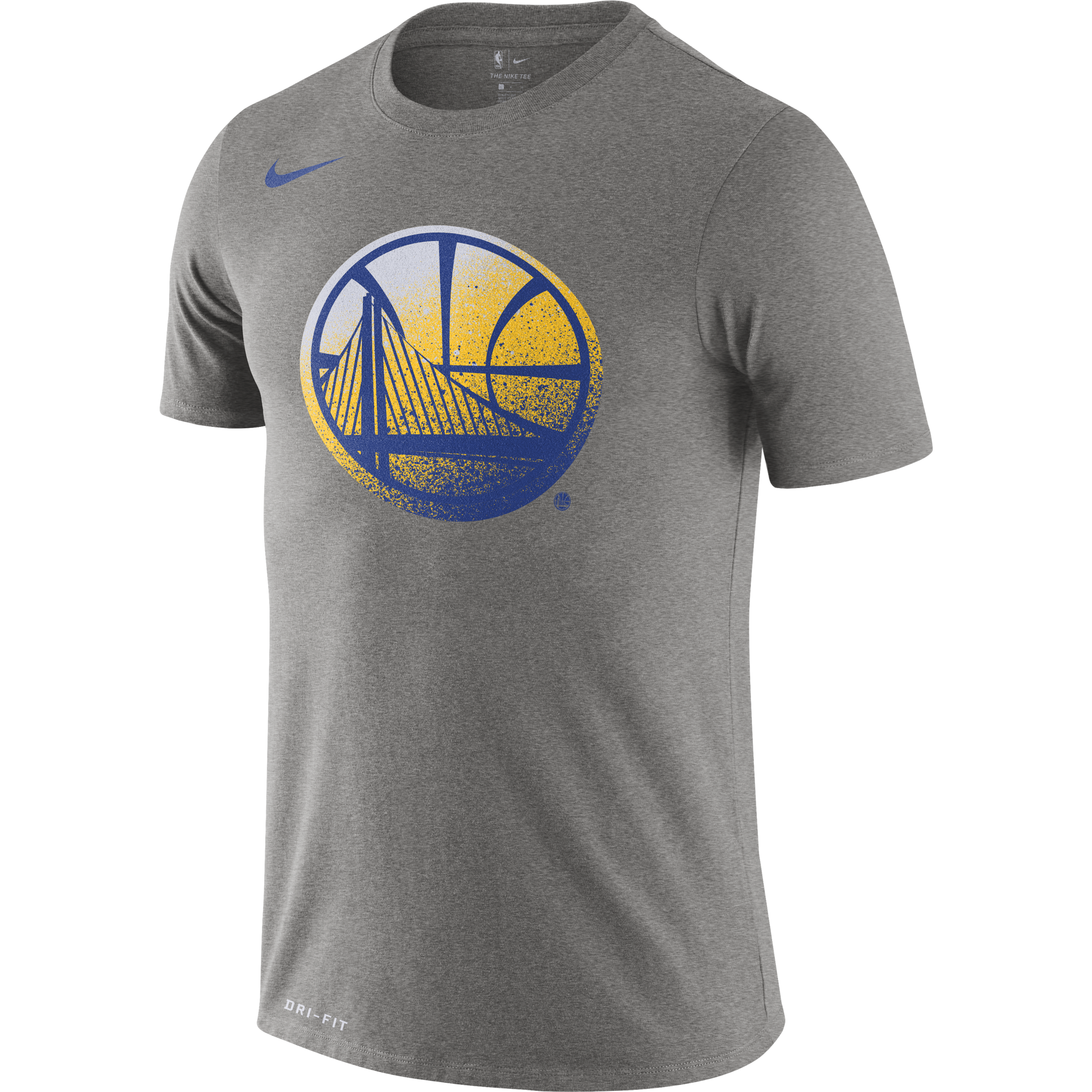 NIKE NBA GOLDEN STATE WARRIORS LOGO DRY TEE DARK GREY HEATHER