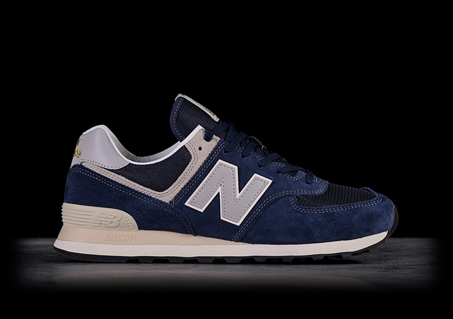 new balance 574 dark navy with married blue