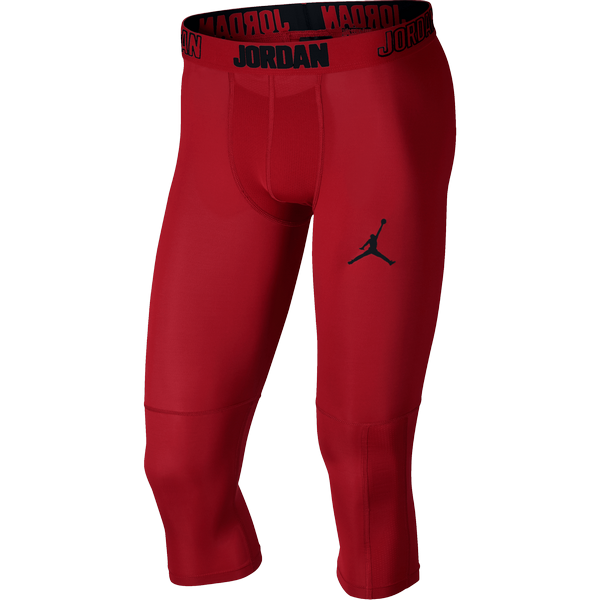 NIKE AIR JORDAN DRY 23 ALPHA 3/4 TRAINING TIGHTS GYM RED