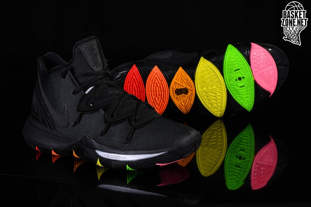 rainbow bottom basketball shoes