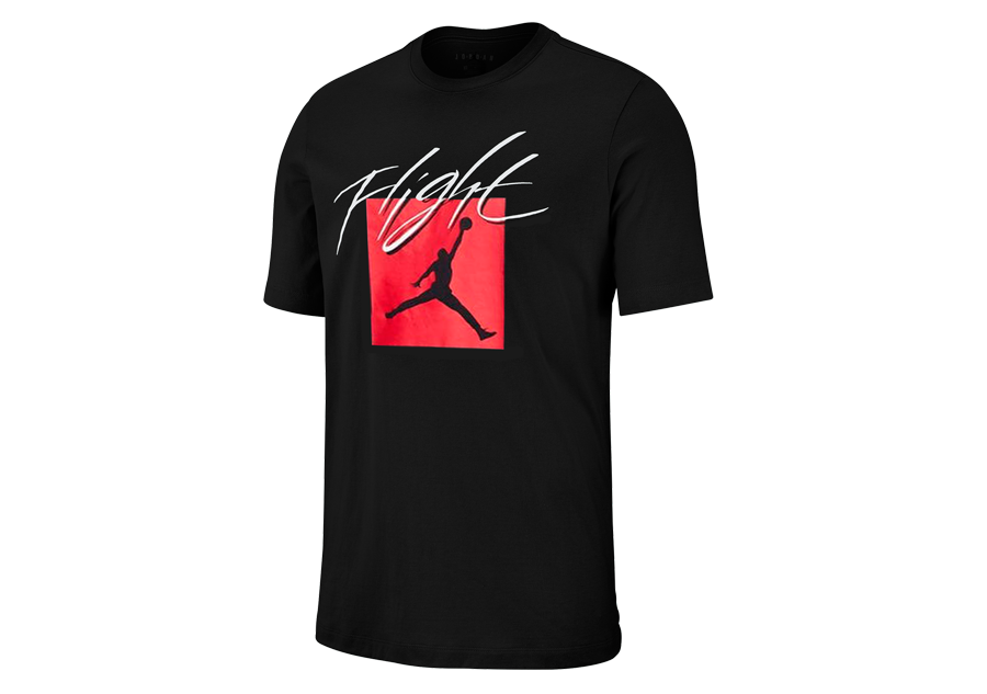 NIKE AIR JORDAN JUMPMAN FLIGHT CREW TEE BLACK