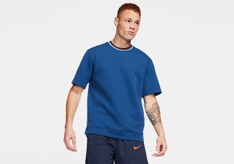 NIKE HOOPXFLY DRI-FIT TOP COASTAL BLUE