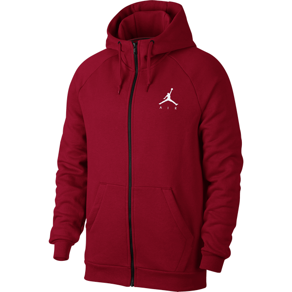 NIKE AIR JORDAN SPORTSWEAR JUMPMAN FLEECE HOODIE GYM RED