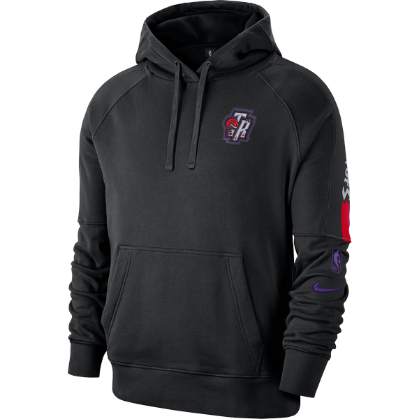 NIKE NBA TORONTO RAPTORS COURTSIDE HOODIE BLACK