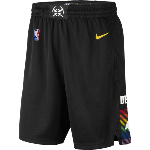 NIKE NBA DENVER NUGGETS CITY EDITION SWINGMAN SHORTS BLACK