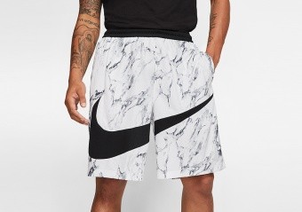 Nike Dri Fit Hbr Marble Shorts White Price 29 00 Basketzone Net