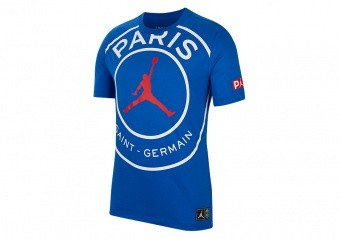 Nike Air Jordan Psg Paris Saint Germain Logo Tee Game Royal Price