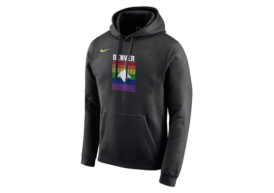 NIKE NBA DENVER NUGGETS CITY EDITION LOGO PULLOVER HOODIE ...