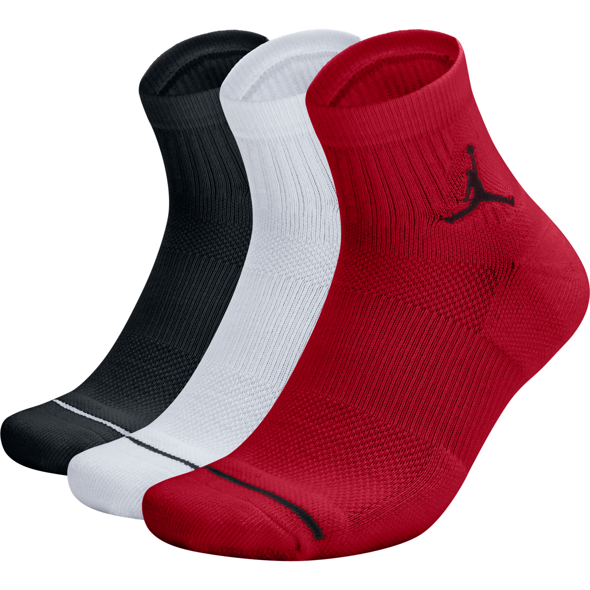 NIKE AIR JORDAN JUMPMAN QTR 3PPK BLACK/WHITE/GYM RED