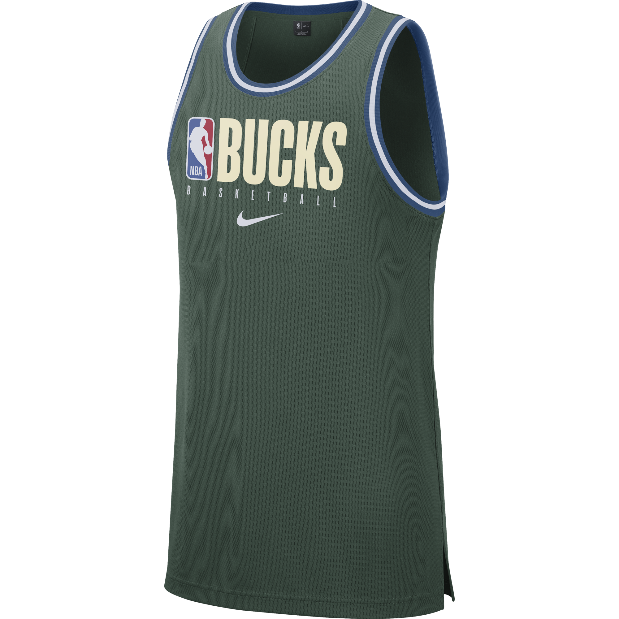 NIKE NBA MILWAUKEE BUCKS DRI-FIT TANK FIR