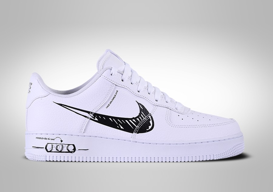 Nike Air Force 1 '07 LV8 3 Double Air White Black Men Size 15