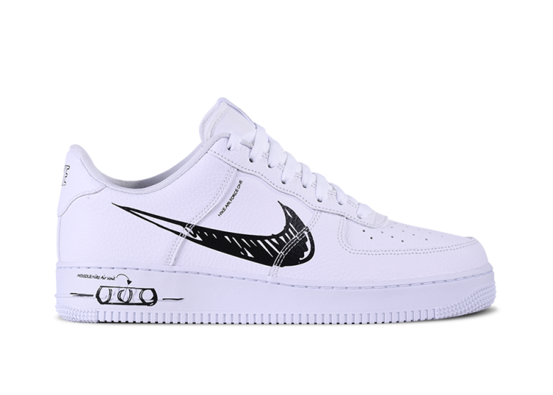 NIKE AIR FORCE 1 LOW LV8 SKETCH WHITE