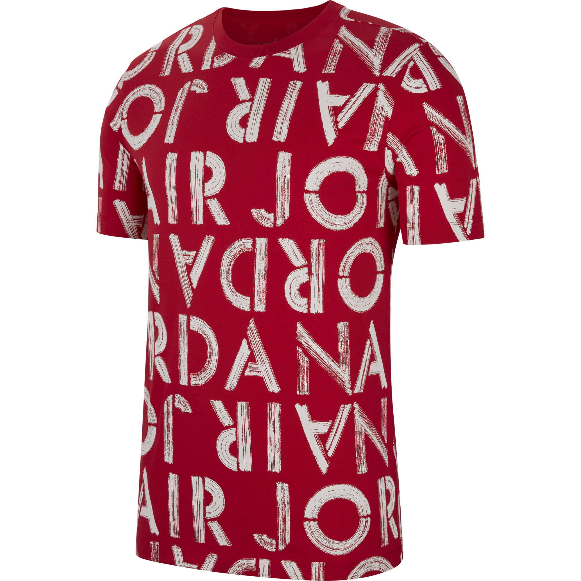 NIKE AIR JORDAN BRAND PRINTED CREW TEE GYM RED