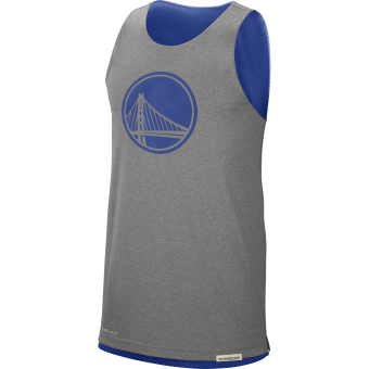 NIKE NBA GOLDEN STATE WARRIORS STANDARD ISSUE REVERSIBLE TANK RUSH BLUE