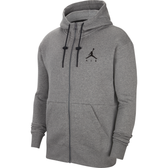 NIKE AIR JORDAN JUMPMAN AIR FLEECE FULL-ZIP HOODIE CARBON HEATHER