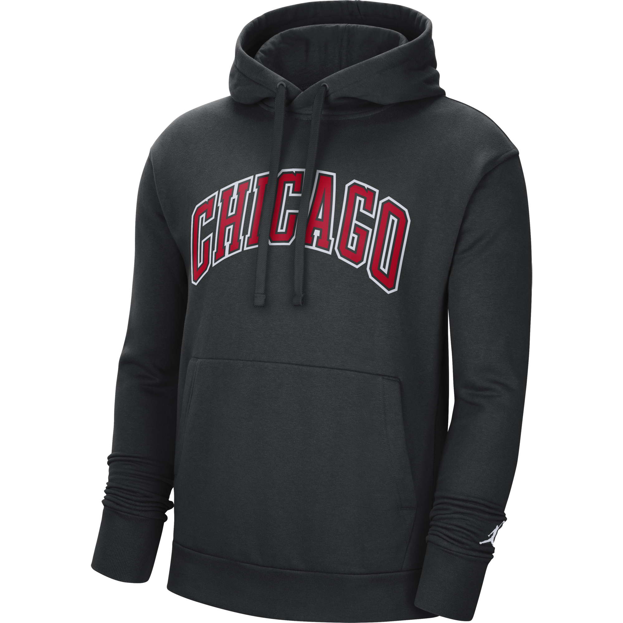 NIKE NBA CHICAGO BULLS STATEMENT EDITION PULLOVER FLEECE HOODIE BLACK