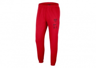 NIKE NBA CHICAGO BULLS COURTSIDE FLEECE PANTS UNIVERSITY RED