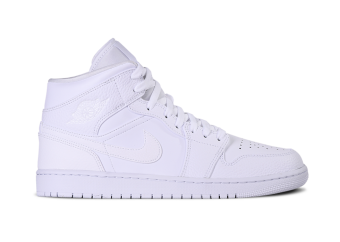 NIKE AIR JORDAN 1 RETRO MID TRIPLE WHITE 2.0