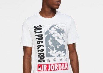 NIKE AIR JORDAN WINTER UTILITY MOUNTAINSIDE TEE WHITE