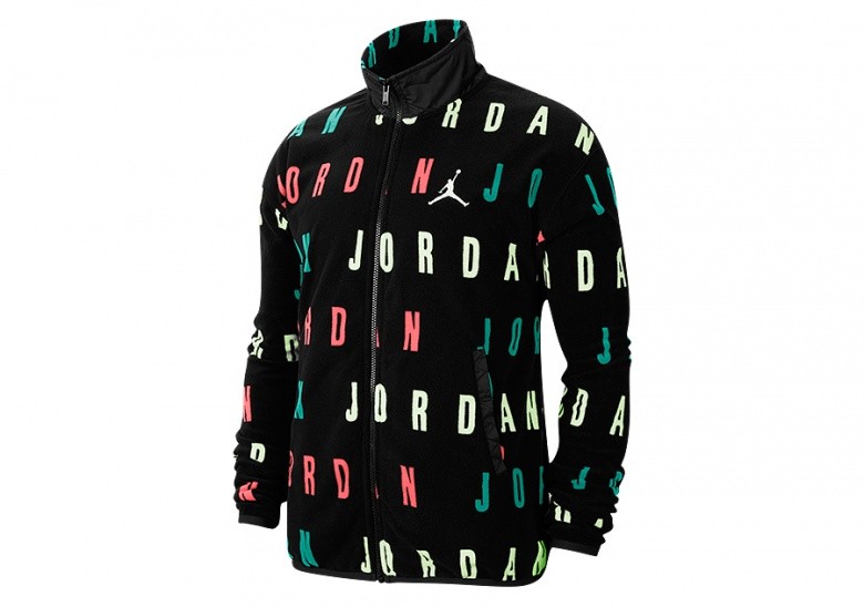 NIKE AIR JORDAN SPORT DNA HBR FLEECE JACKET BLACK