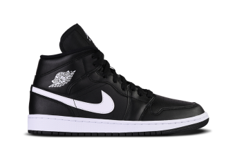 NIKE AIR JORDAN 1 RETRO MID WMNS BLACK WHITE