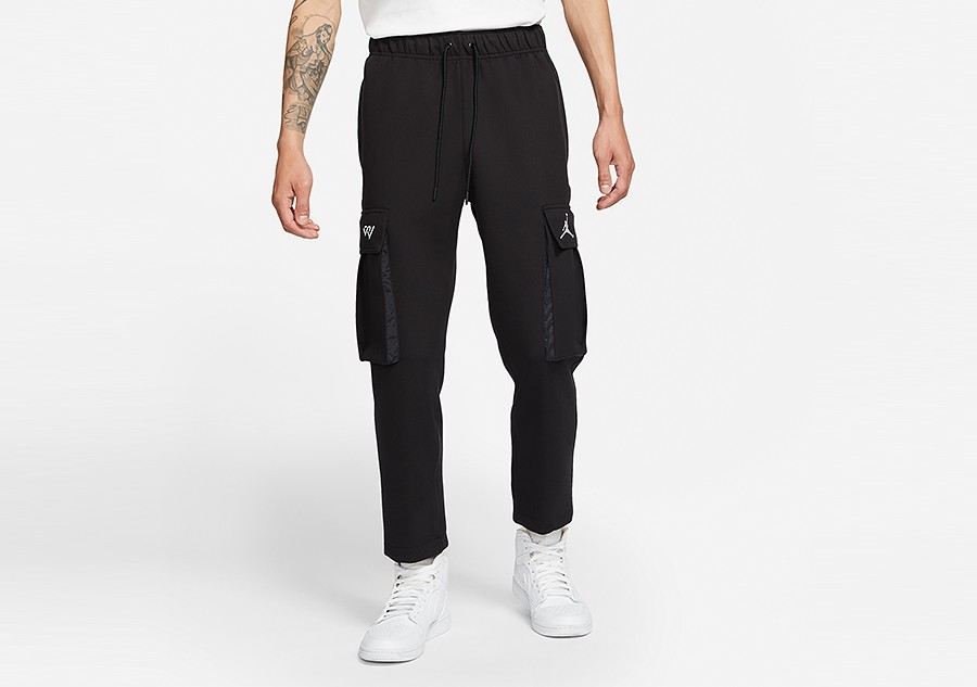 Jordan Essentials woven cargo trousers in black