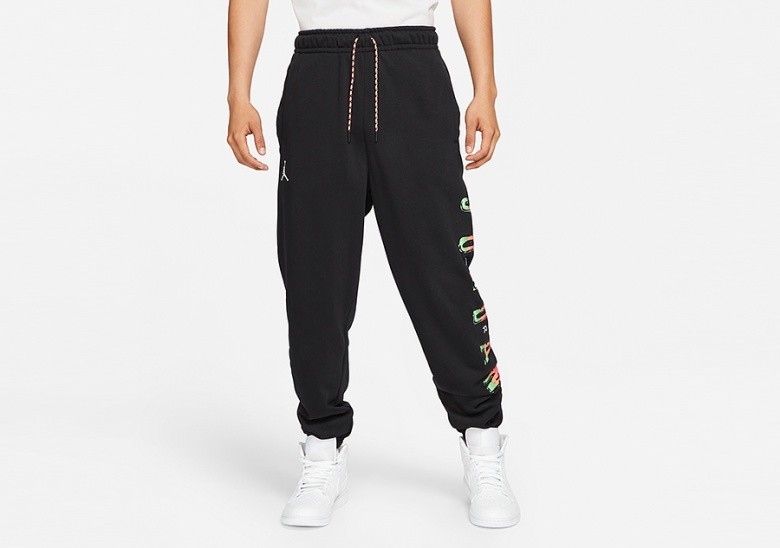 NIKE AIR JORDAN SPORT DNA HBR FLEECE PANTS BLACK