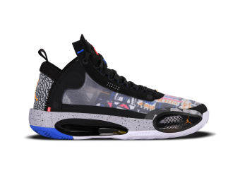 NIKE AIR JORDAN 34 LOW GS BLACK LASER ORANGE ZION WILLIAMS