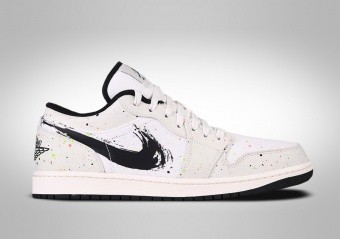 NIKE AIR JORDAN 1 RETRO LOW SE BRUSHSTROKE SWOOSH PAINT SPLATTER