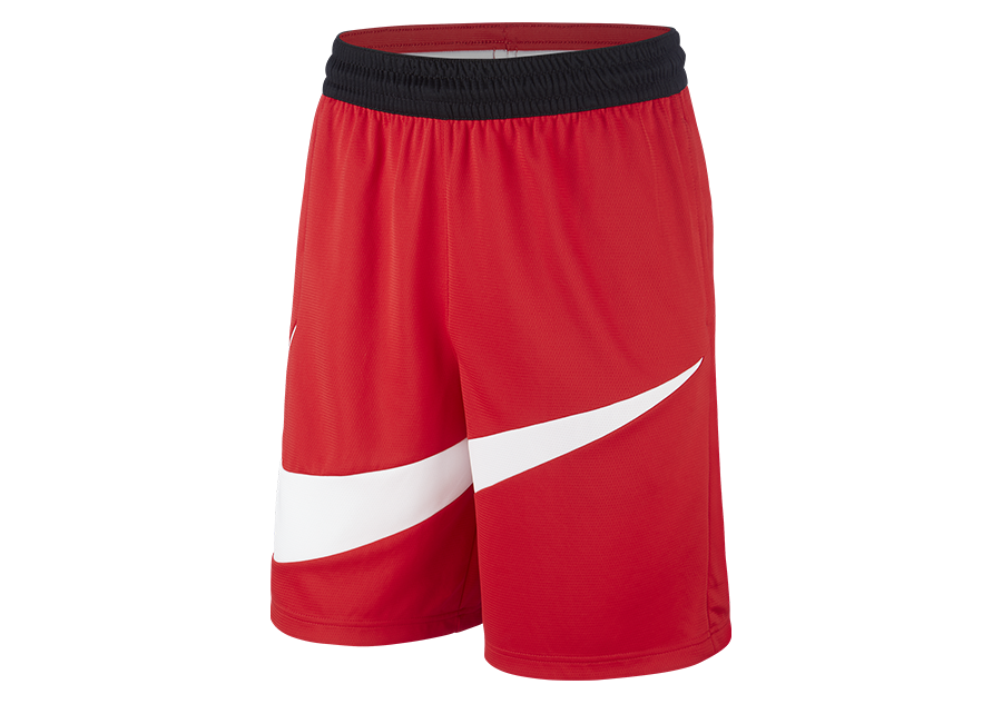 NIKE DRI-FIT HBR BASKETBALL SHORTS 2.0 UNIVERSITY RED