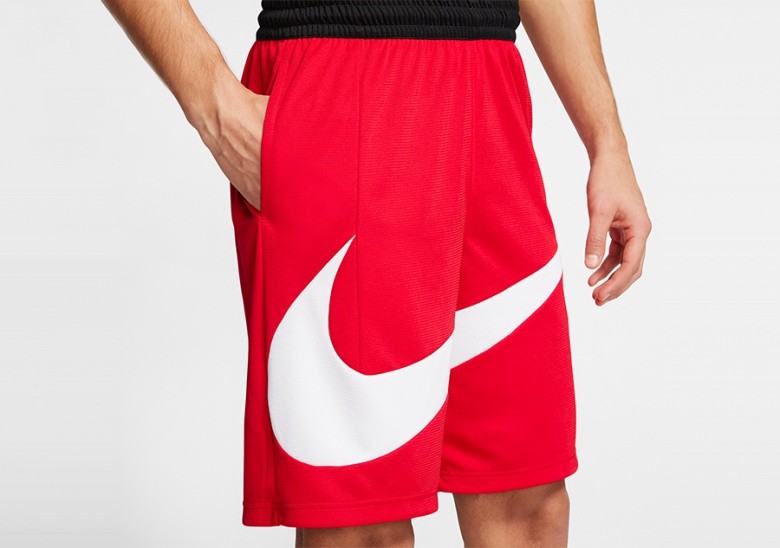 red nike basketball shorts