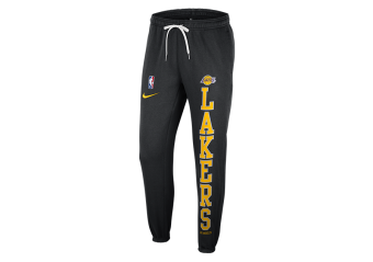 NIKE NBA LOS ANGELES LAKERS PANTS FLEECE COURTSIDE 75 BLACK