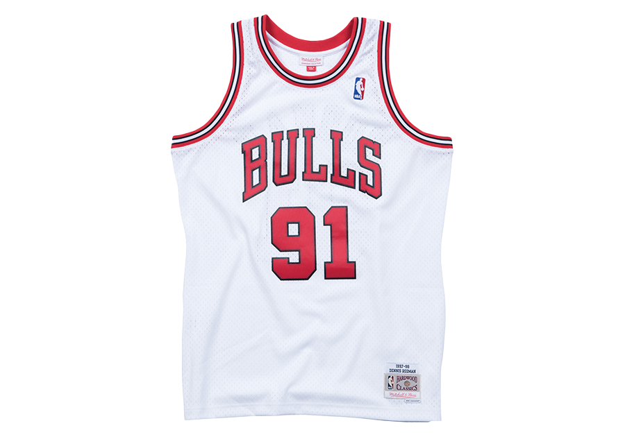 MITCHELL & NESS NBA SWINGMAN JERSEY CHICAGO BULLS - DENNIS RODMAN #91