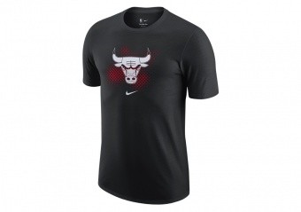 NIKE NBA CHICAGO BULLS DRI-FIT ESSENTIAL LOGO TEE BLACK