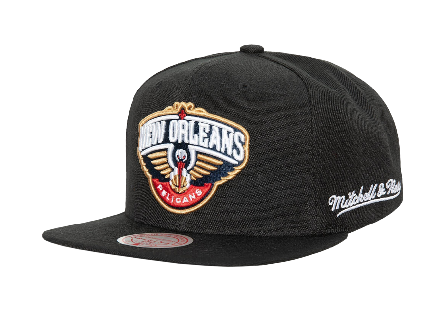 MITCHELL & NESS ENGLISH DROPBACK SNAPBACK NBA NEW ORLEANS PELICANS