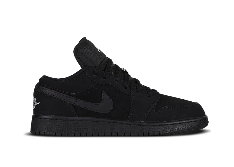 NIKE AIR JORDAN 1 RETRO LOW GS TRIPLE BLACK