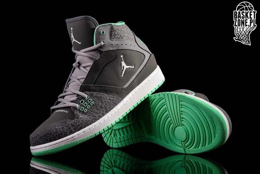 NIKE AIR JORDAN 1 FLIGHT GREEN GLOW CEMENT GREY fur 89 00 Basketzone
