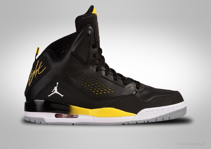 NIKE AIR JORDAN SC-3 BLACK WHITE VIBRANT YELLOW